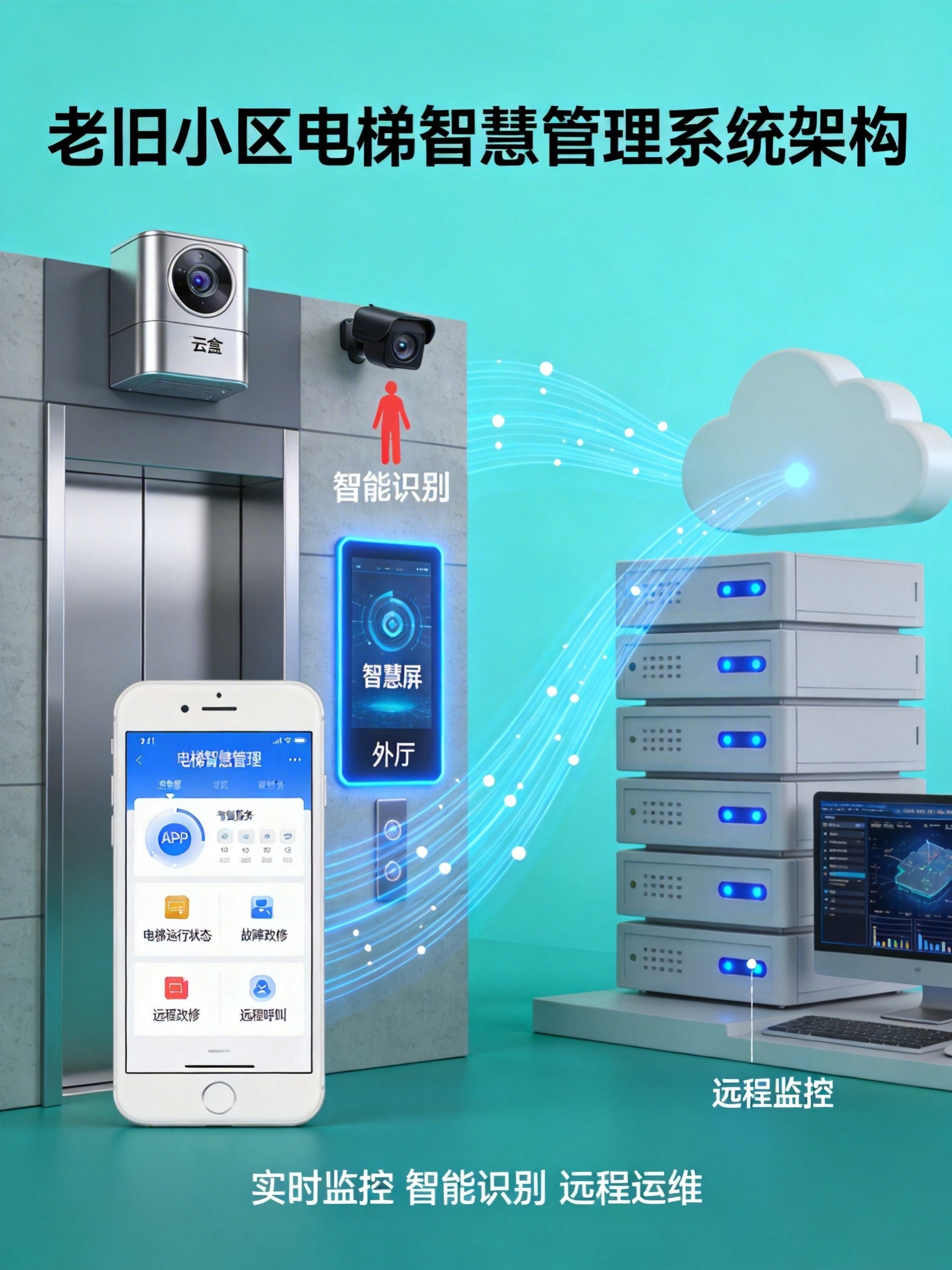 【解决方案】老旧小区电梯加装智慧管理系统:2026年既有建筑适老化改造的技术集成方案 引言
